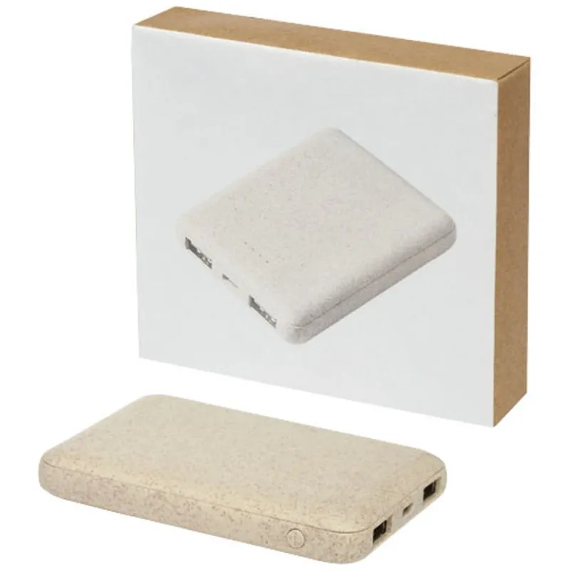 Batería externa de 5000 mAh de paja de trigo 'Asama'